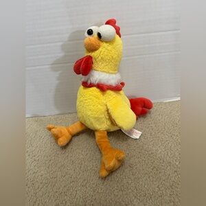 Dollibu 10” Googly Bugged Eyed Rooster Chicken Plush Stuffed Yellow Red 2022